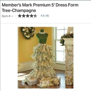 Dress form tree